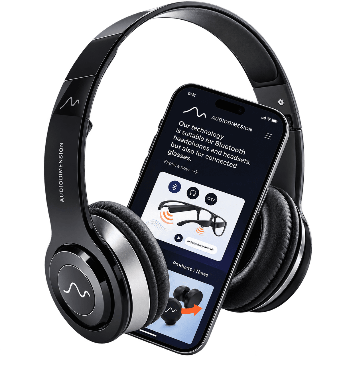 headphone and app developed by audiodimension